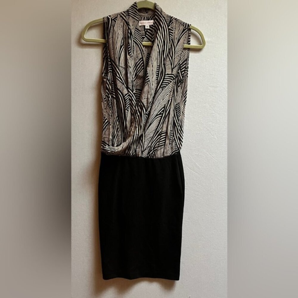 Amanda Uprichard silk sleeveless top bodycon mini dress Sz Petite Small